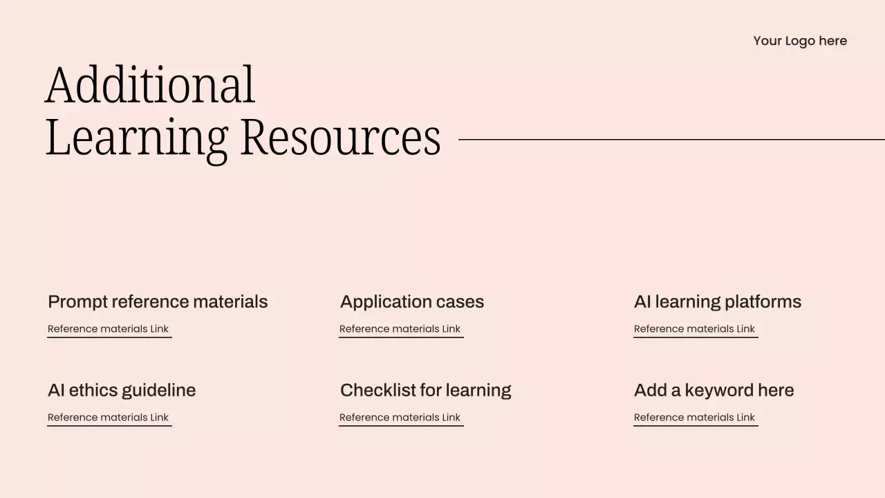 핑크 심플 AI 교육 과정 프레젠테이션