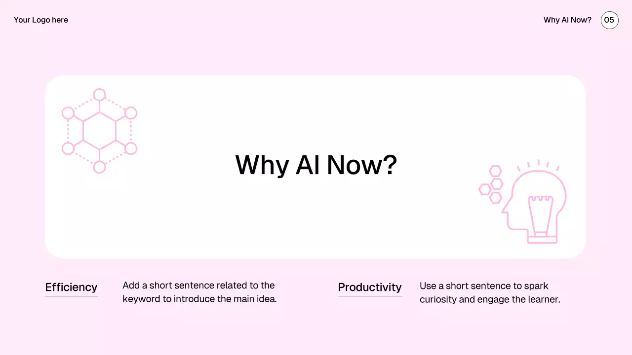 핑크 미니멀 AI 학습 가이드