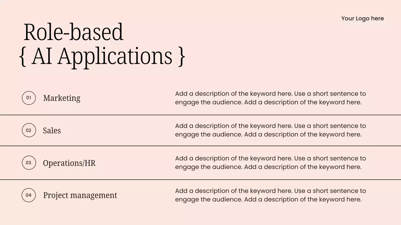 핑크 심플 AI 교육 과정 프레젠테이션