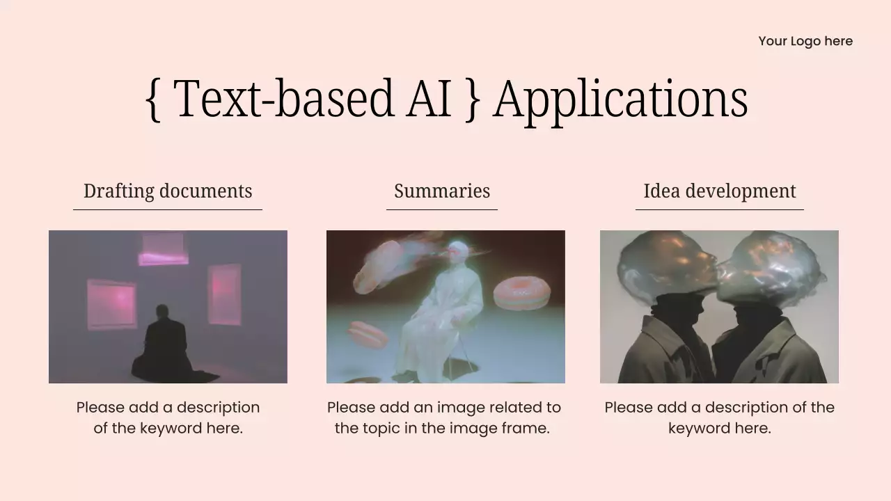 핑크 심플 AI 교육 과정 프레젠테이션