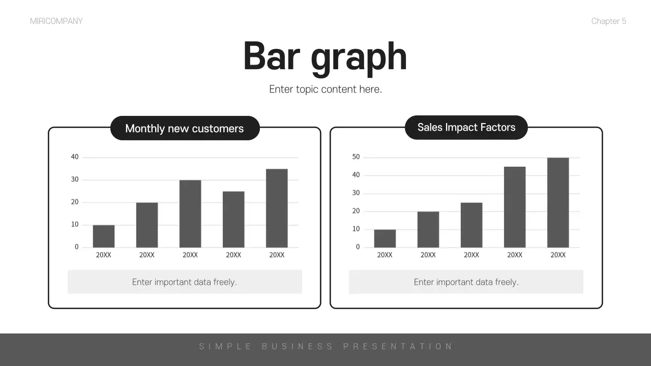 블랙 미니멀리스트 비즈니스 프레젠테이션