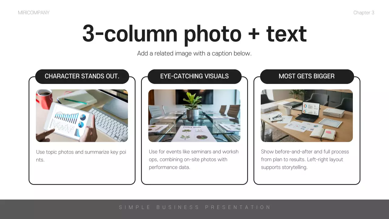 블랙 미니멀리스트 비즈니스 프레젠테이션