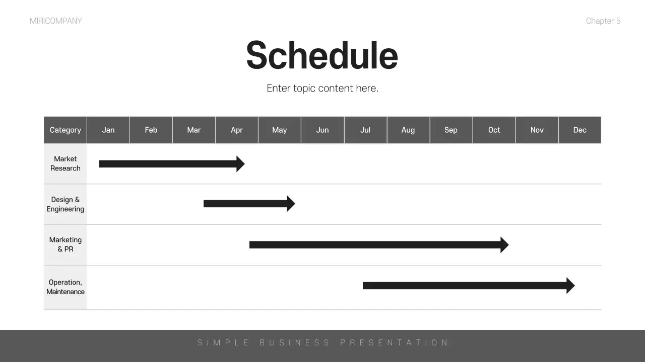 블랙 미니멀리스트 비즈니스 프레젠테이션