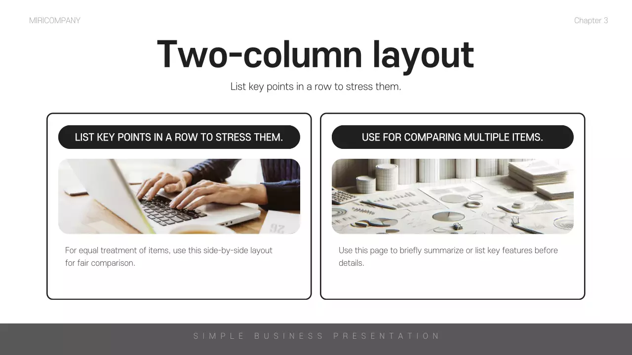 블랙 미니멀리스트 비즈니스 프레젠테이션