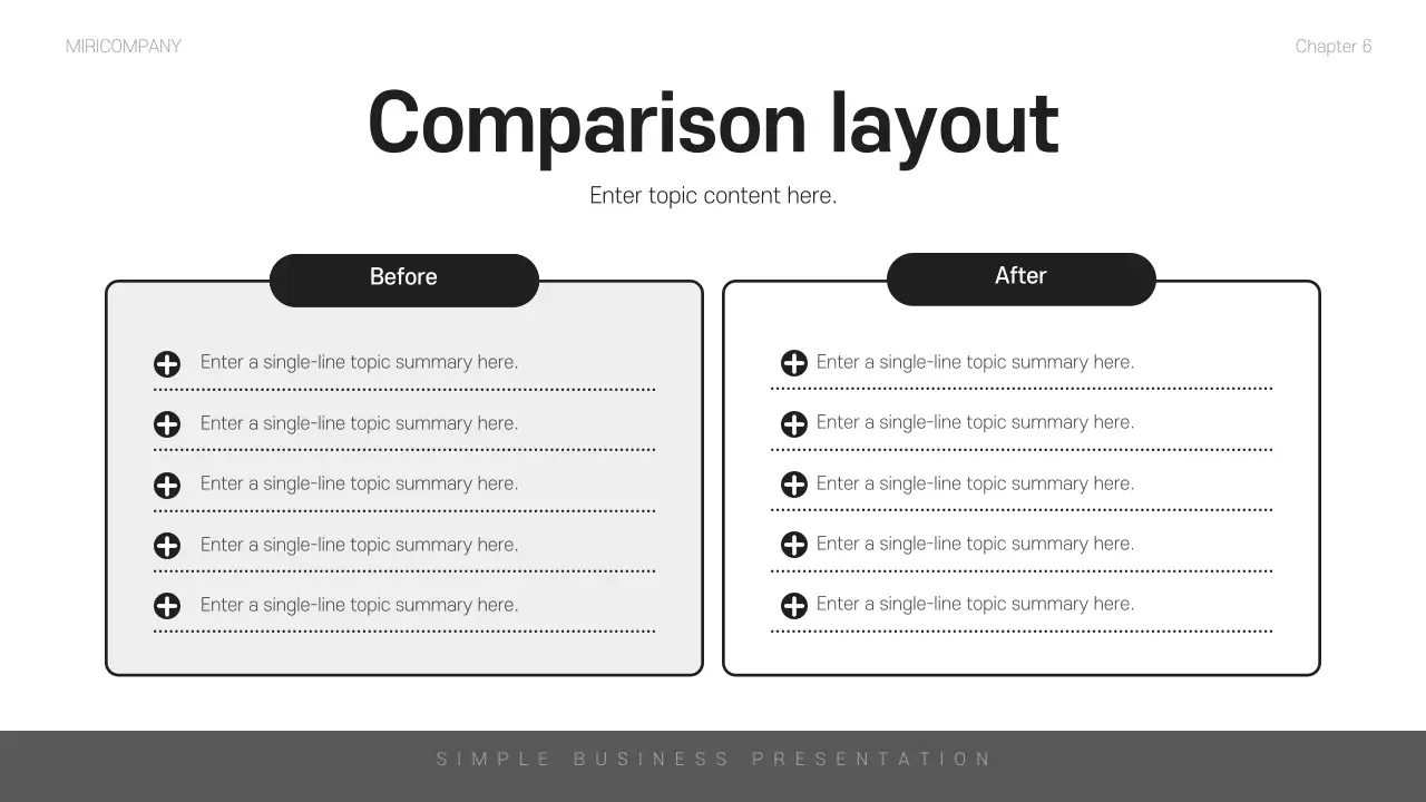 블랙 미니멀리스트 비즈니스 프레젠테이션
