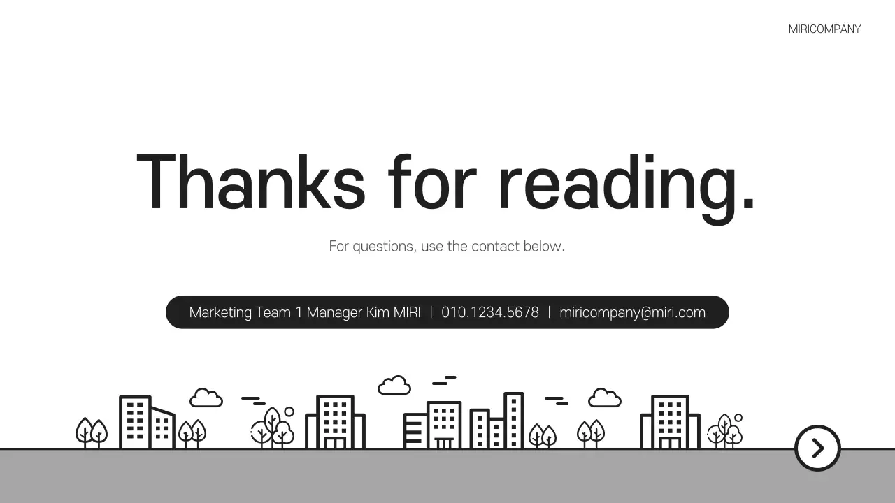 블랙 미니멀리스트 비즈니스 프레젠테이션