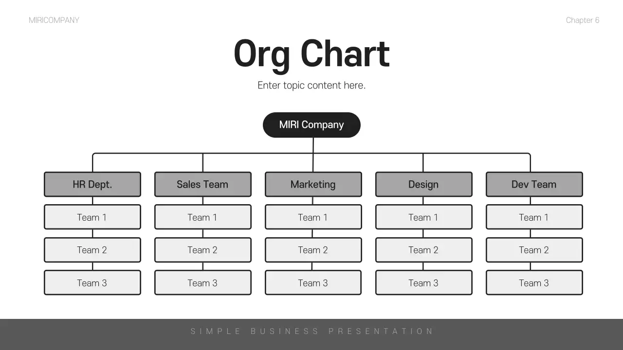 블랙 미니멀리스트 비즈니스 프레젠테이션