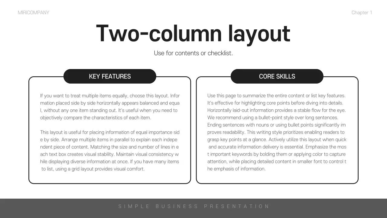 블랙 미니멀리스트 비즈니스 프레젠테이션