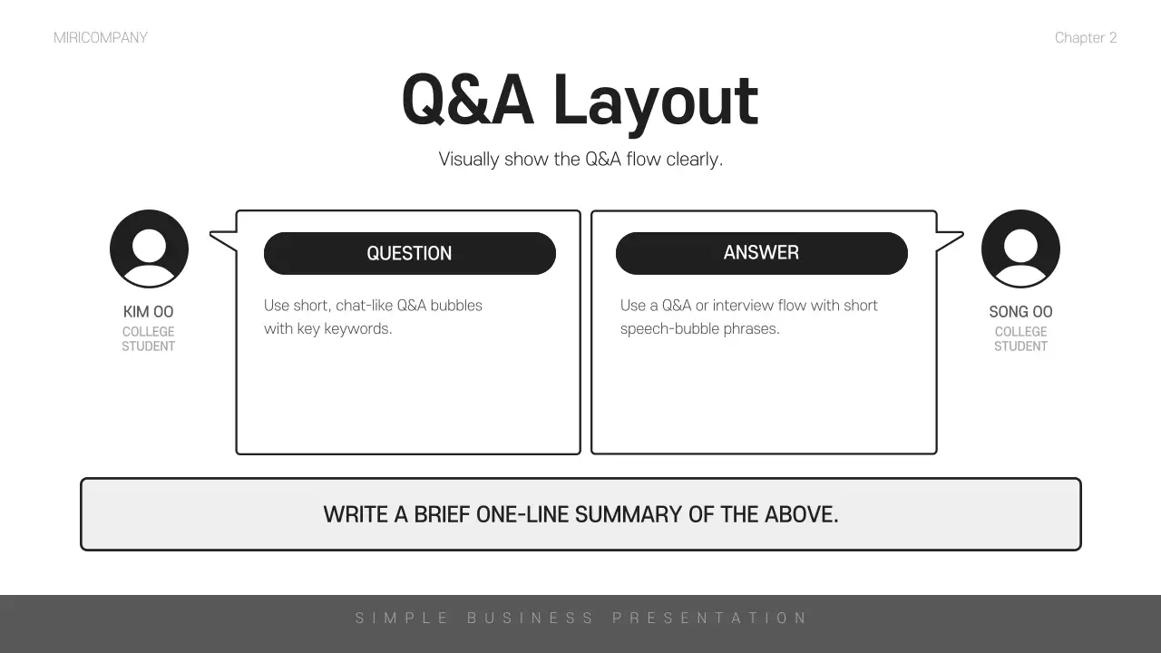 블랙 미니멀리스트 비즈니스 프레젠테이션