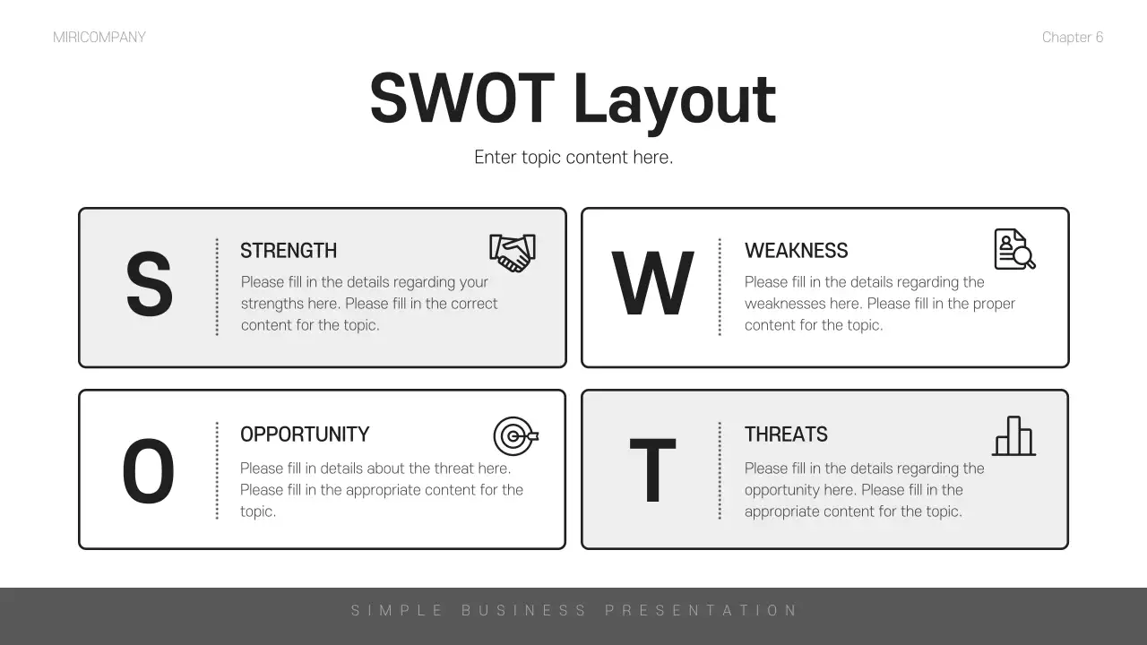 블랙 미니멀리스트 비즈니스 프레젠테이션
