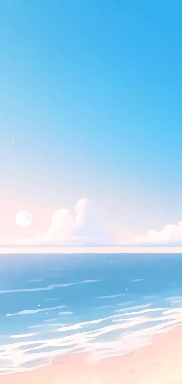 파랑 미니멀 자연 포토프레임