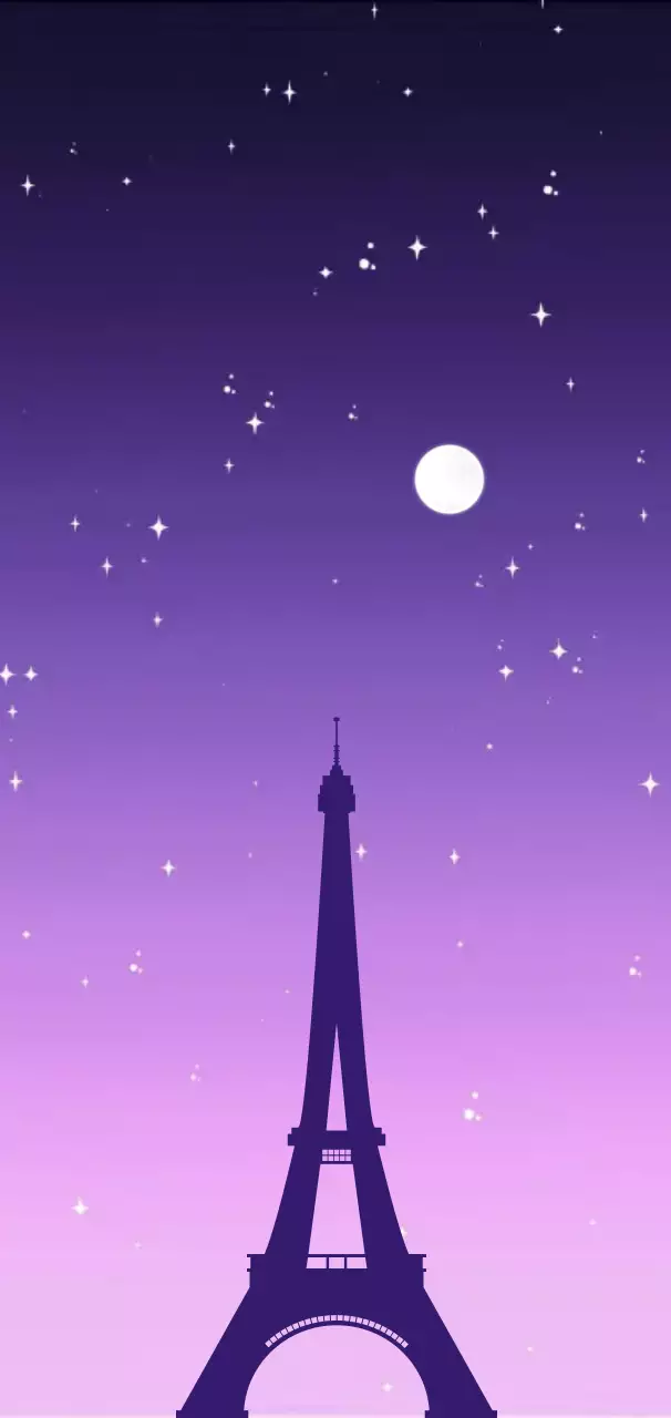 미니멀리즘 야경 배경 에펠탑