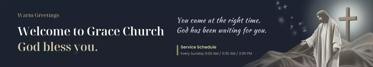 pengumuman gereja klasik hitam