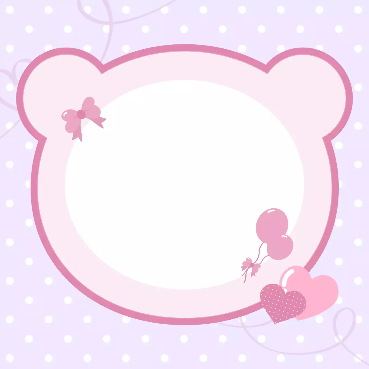 보라 아기자기한 프레임 메모장