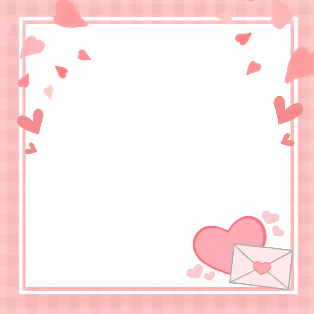 핑크 아기자기한 편지