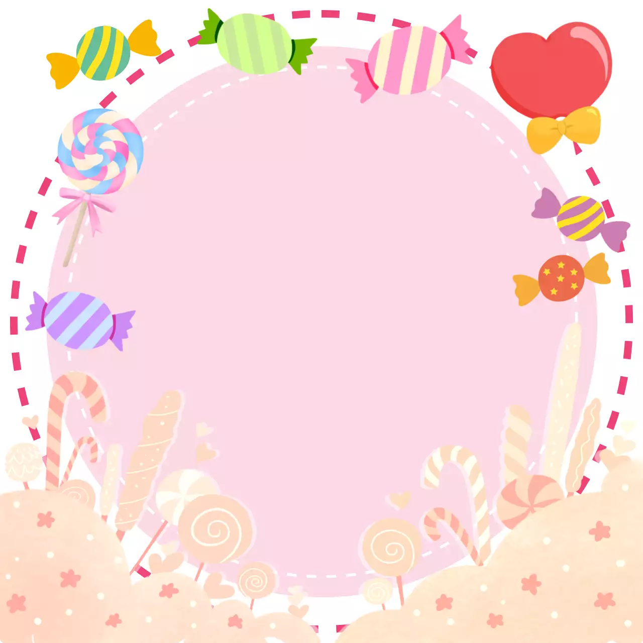 핑크 아기자기한 사탕 홍보