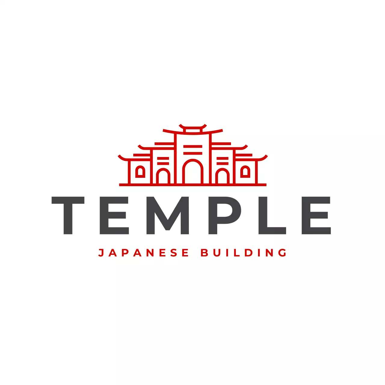 red minimalist cultural for brand identity