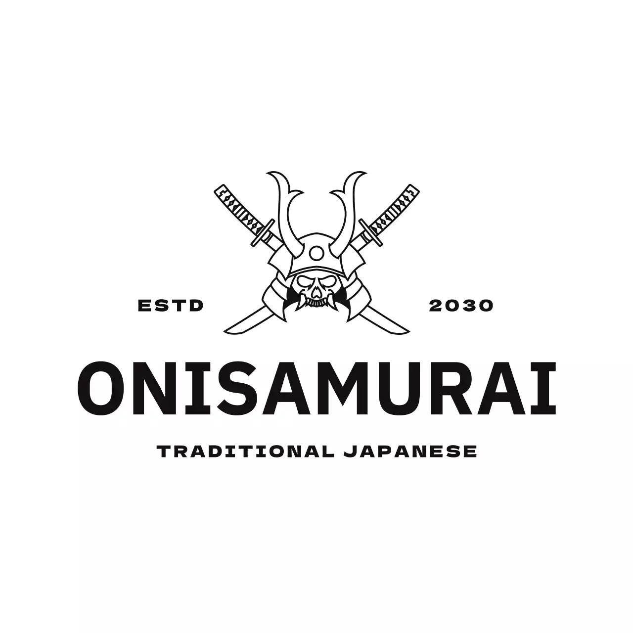 black traditional samurai business