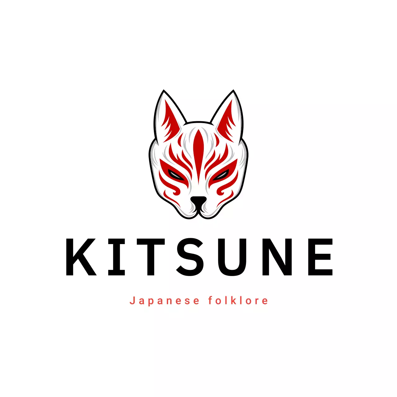 red traditional folklore advertisement