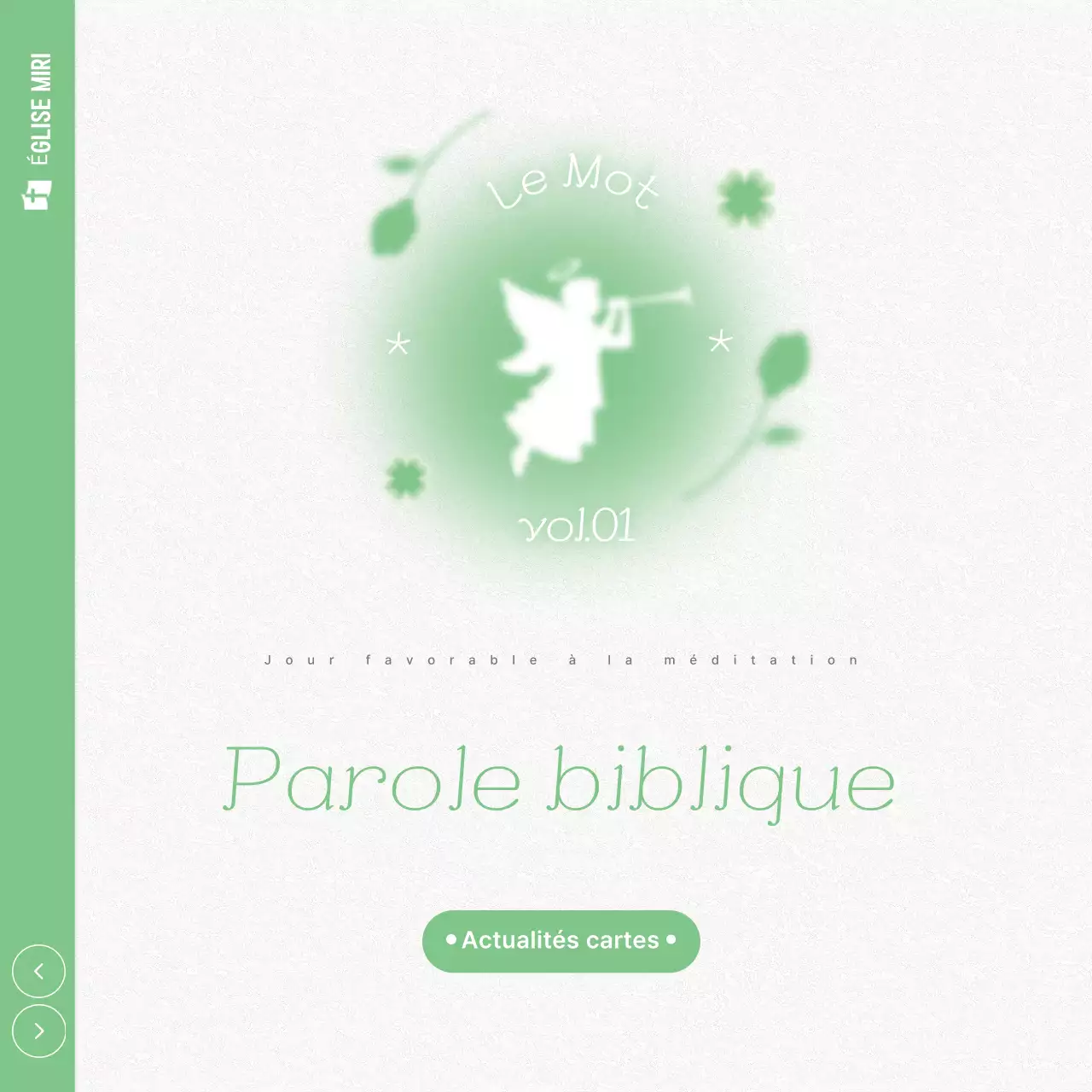 Guide des versets bibliques minimalistes et verts