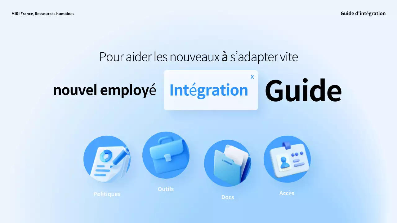 Guide d'intégration des nouveaux employés de Blue Clean