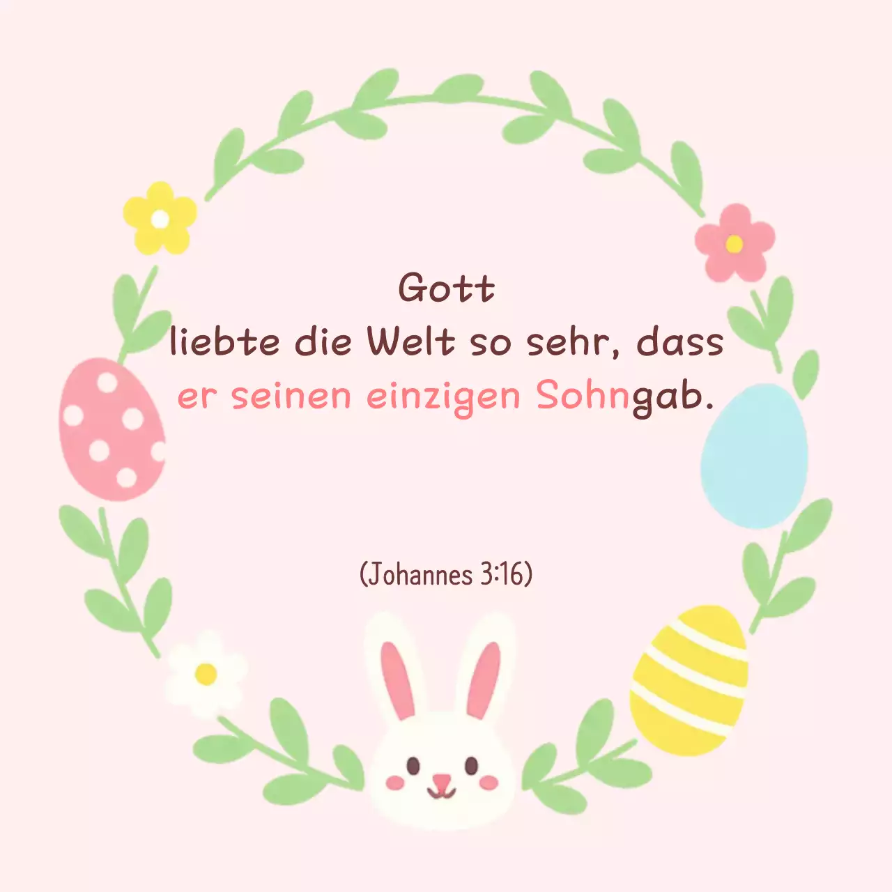 Rosa und niedliche Osterfeier