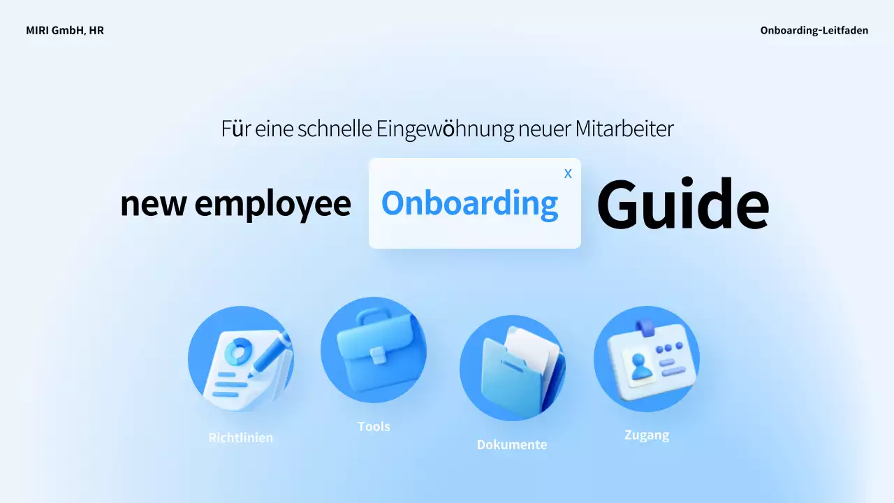 Leitfaden für neue Mitarbeiter von Blue Clean