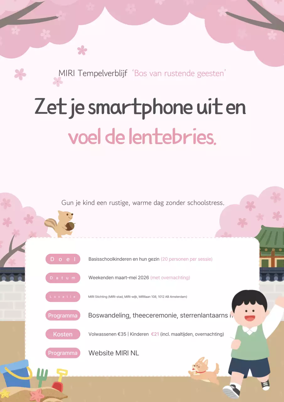 Promotie van de Pink, Sweet Spring Templestay