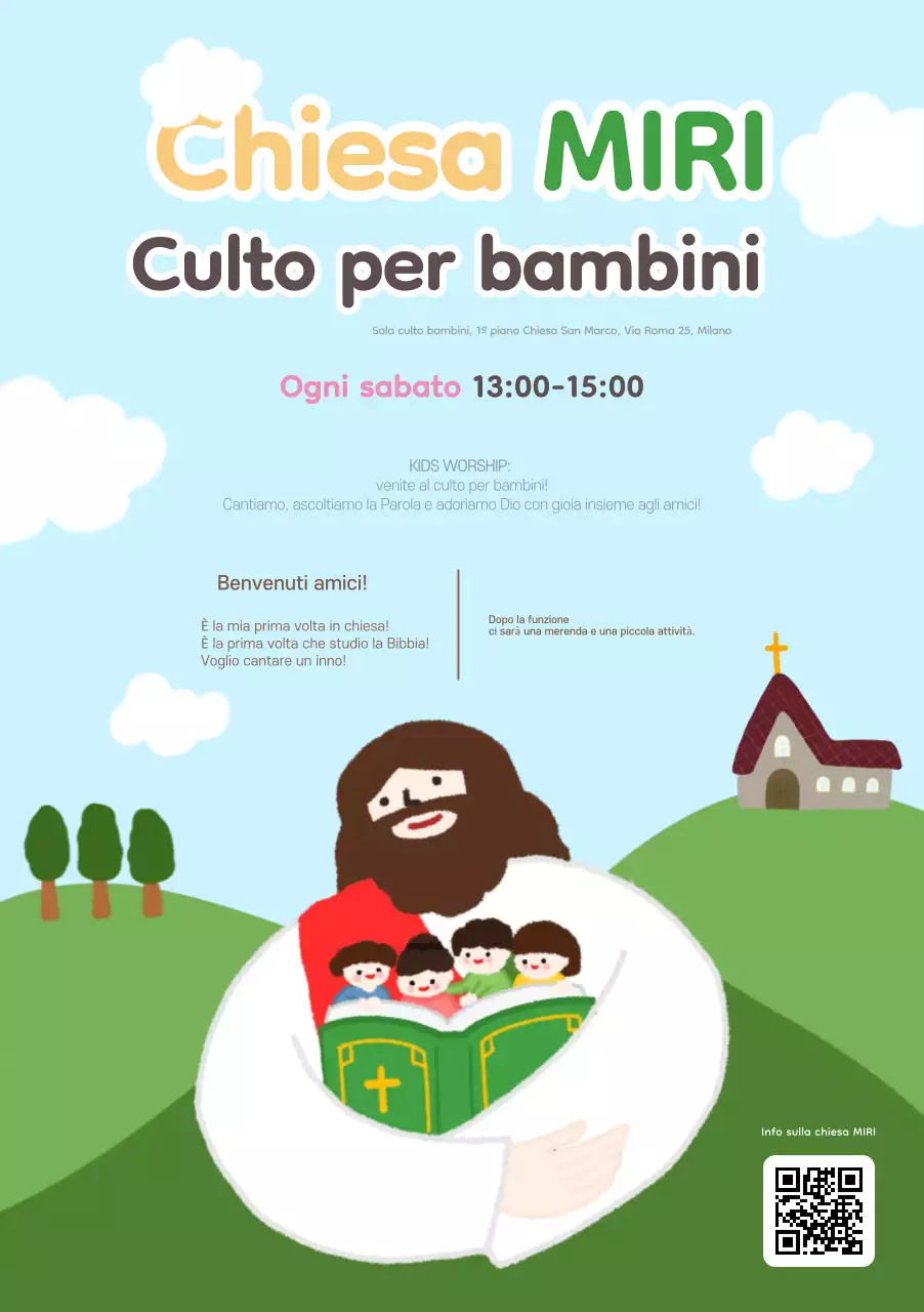 Guida al culto per bambini Blue Baby