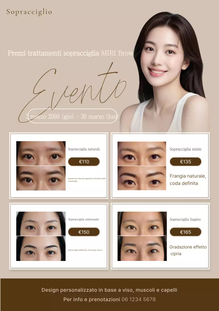 Guida al trattamento delle sopracciglia Beige Neat