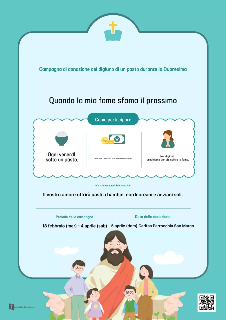 Guida alla campagna di donazione per il digiuno quaresimale di un solo pasto Sky Blue Clean