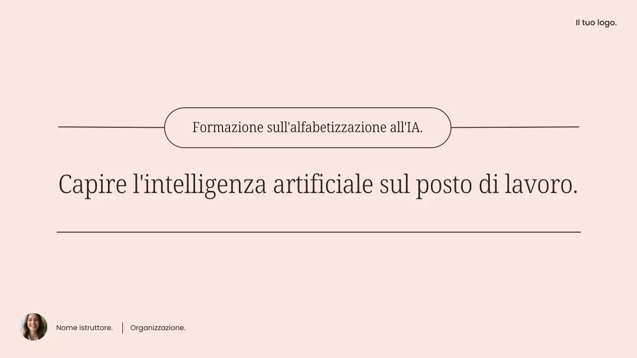 Presentazione del corso di formazione Pink Simple AI