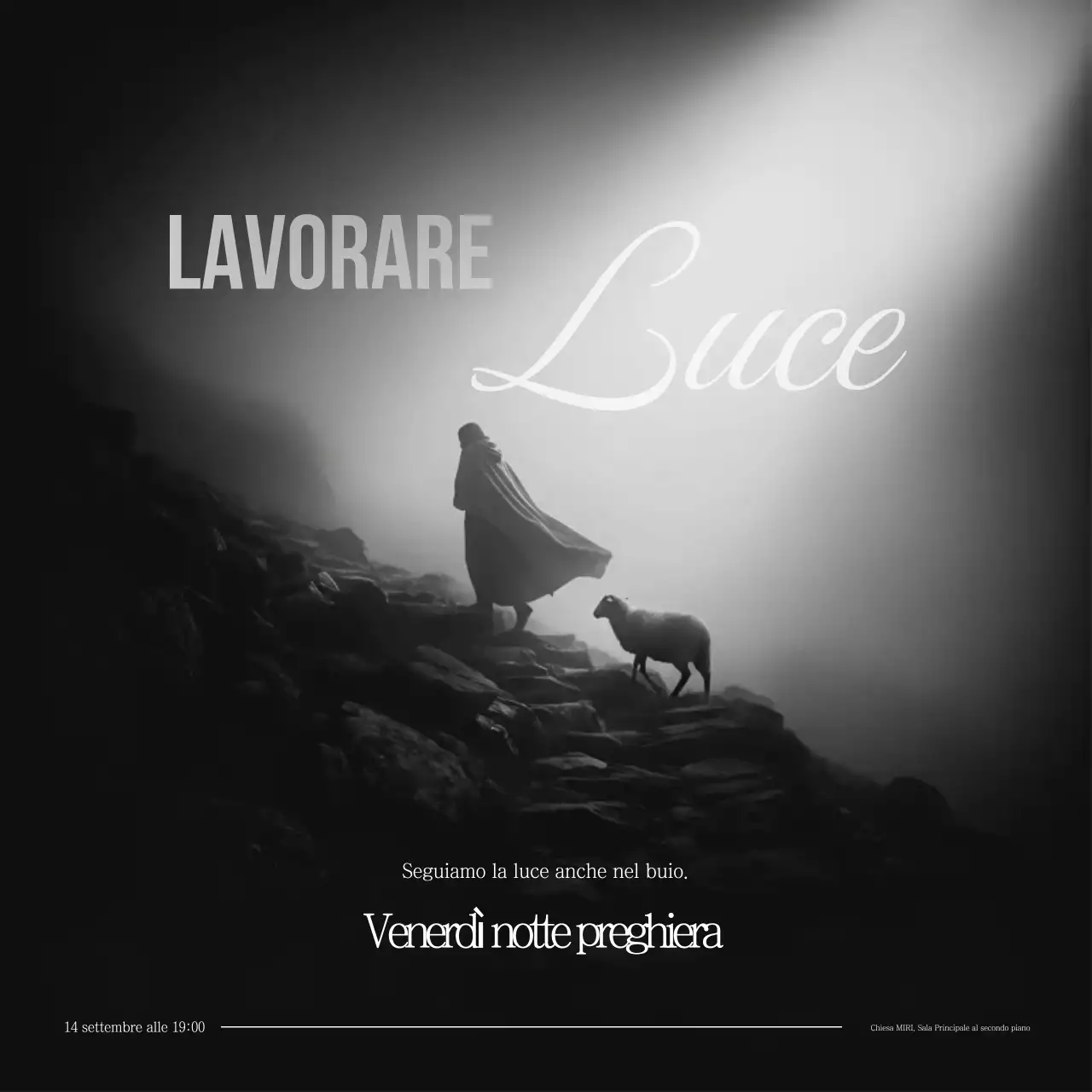 Guida all'incontro di preghiera semplice nera