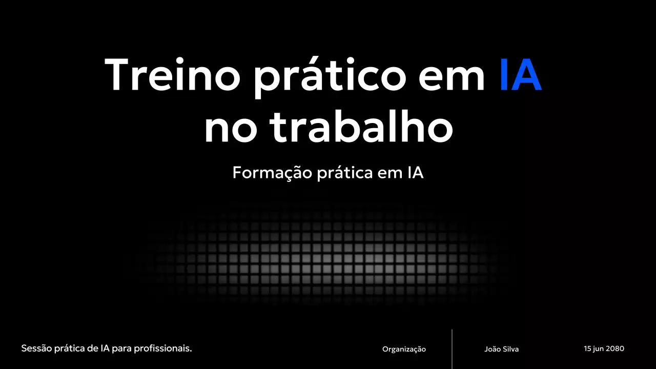 Curso de Treinamento em IA Moderna Azul