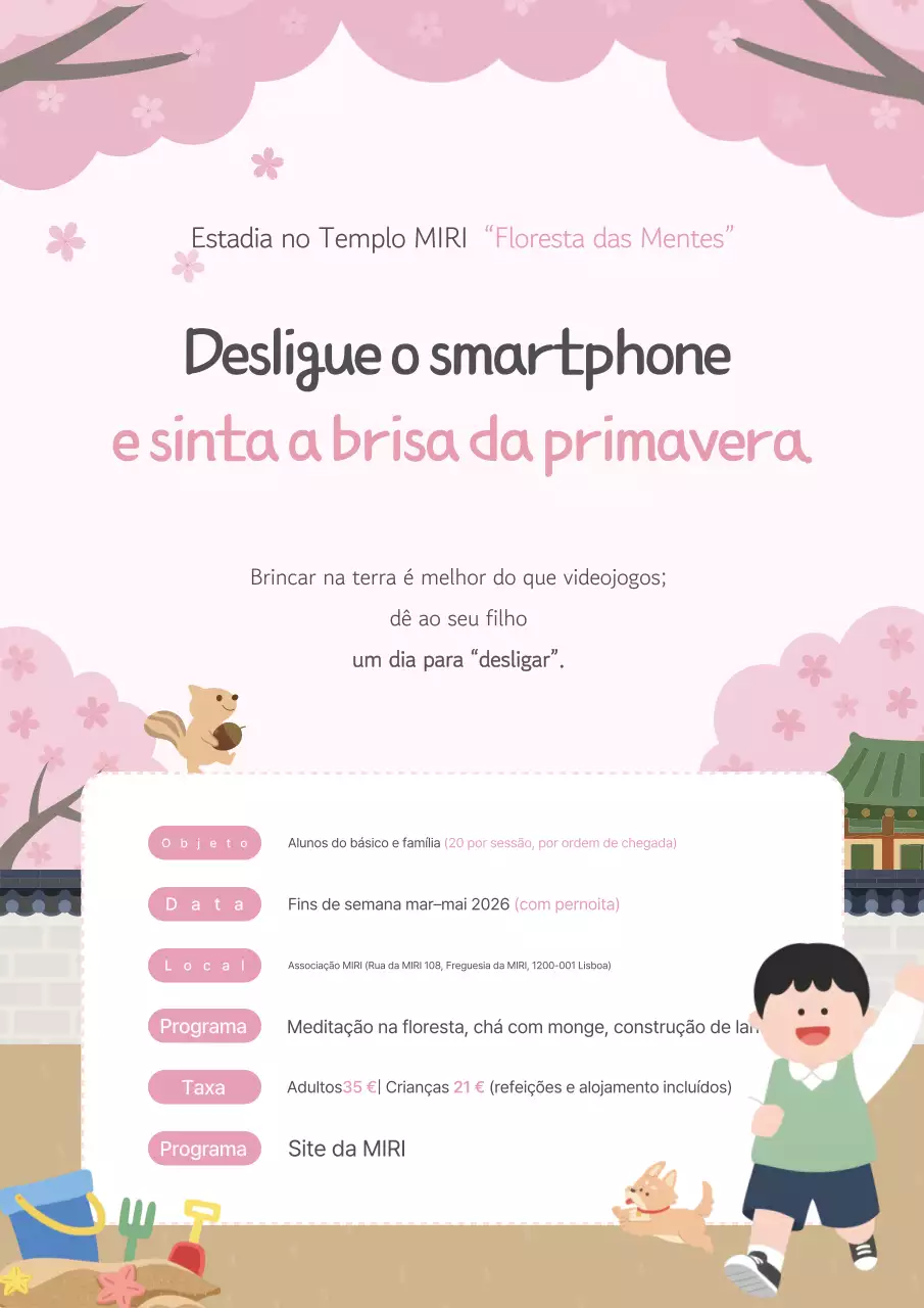 Promoção do Pink, Sweet Spring Templestay