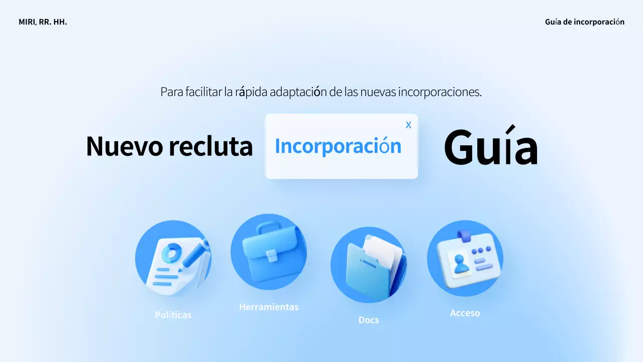 Guía de incorporación de nuevos empleados de Blue Clean