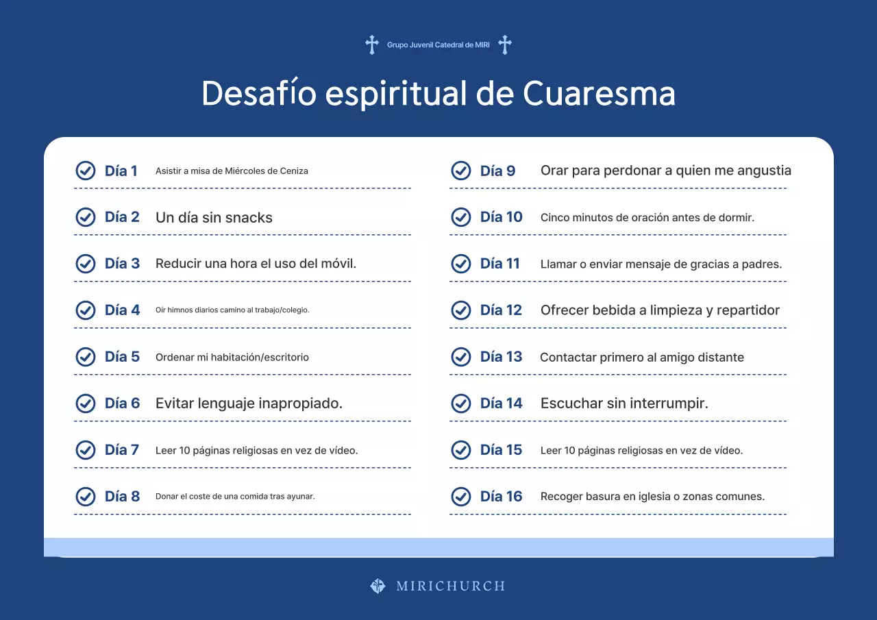 Información sobre el elegante cartel de madera azul de Cuaresma