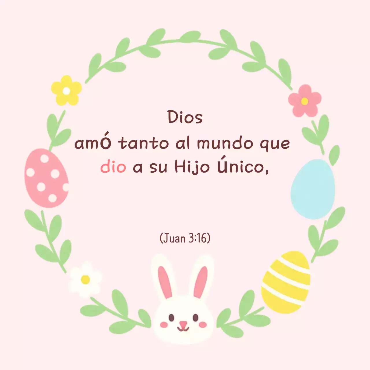 Celebración de Pascua rosa y linda