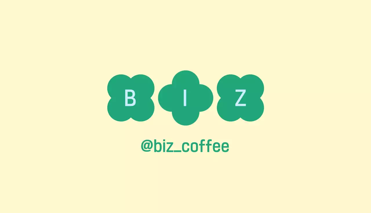 노란색 심플 커피 브랜드 홍보