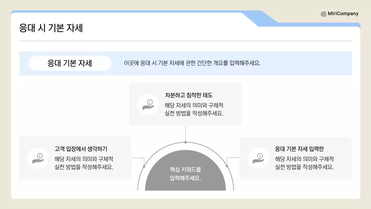 파랑 깔끔 클레임 대응 매뉴얼 설명서