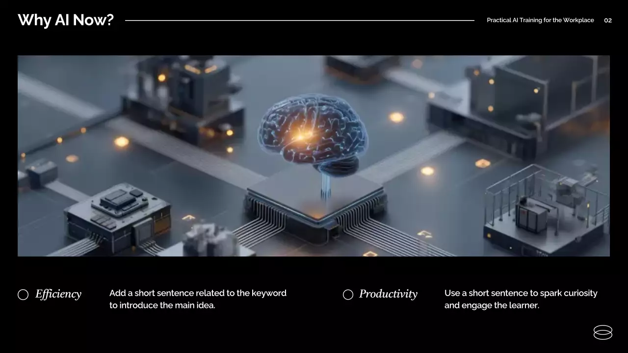 보라색 최신 AI 교육 가이드 프레젠테이션