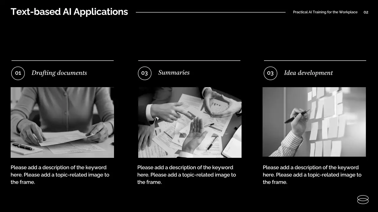 보라색 최신 AI 교육 가이드 프레젠테이션