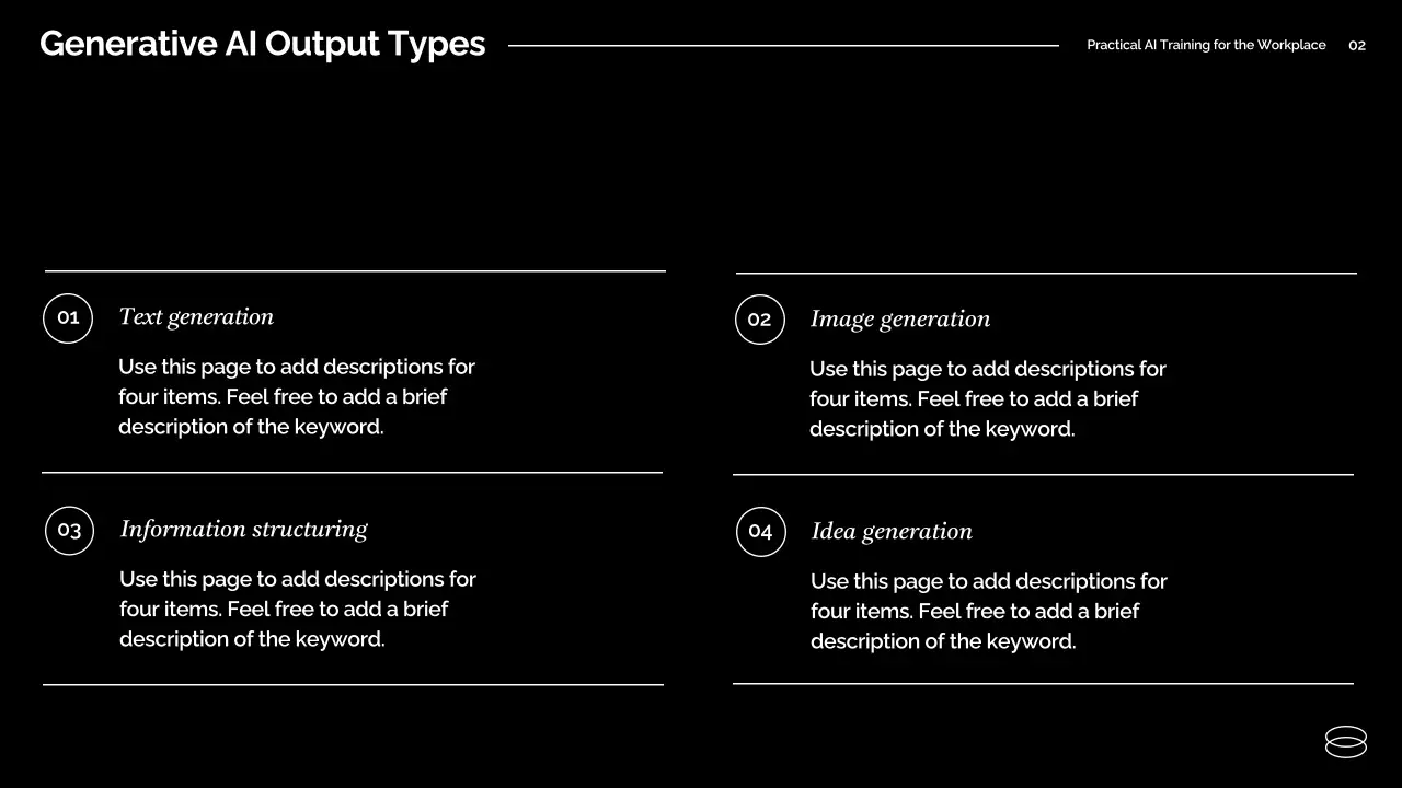 보라색 최신 AI 교육 가이드 프레젠테이션