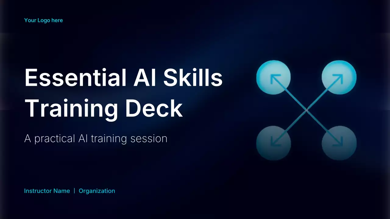 Panduan Pelatihan AI Modern Biru