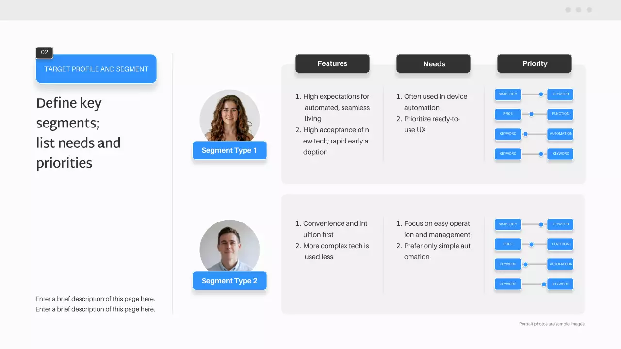 블루 모던 스마트 홈 제품 플랜