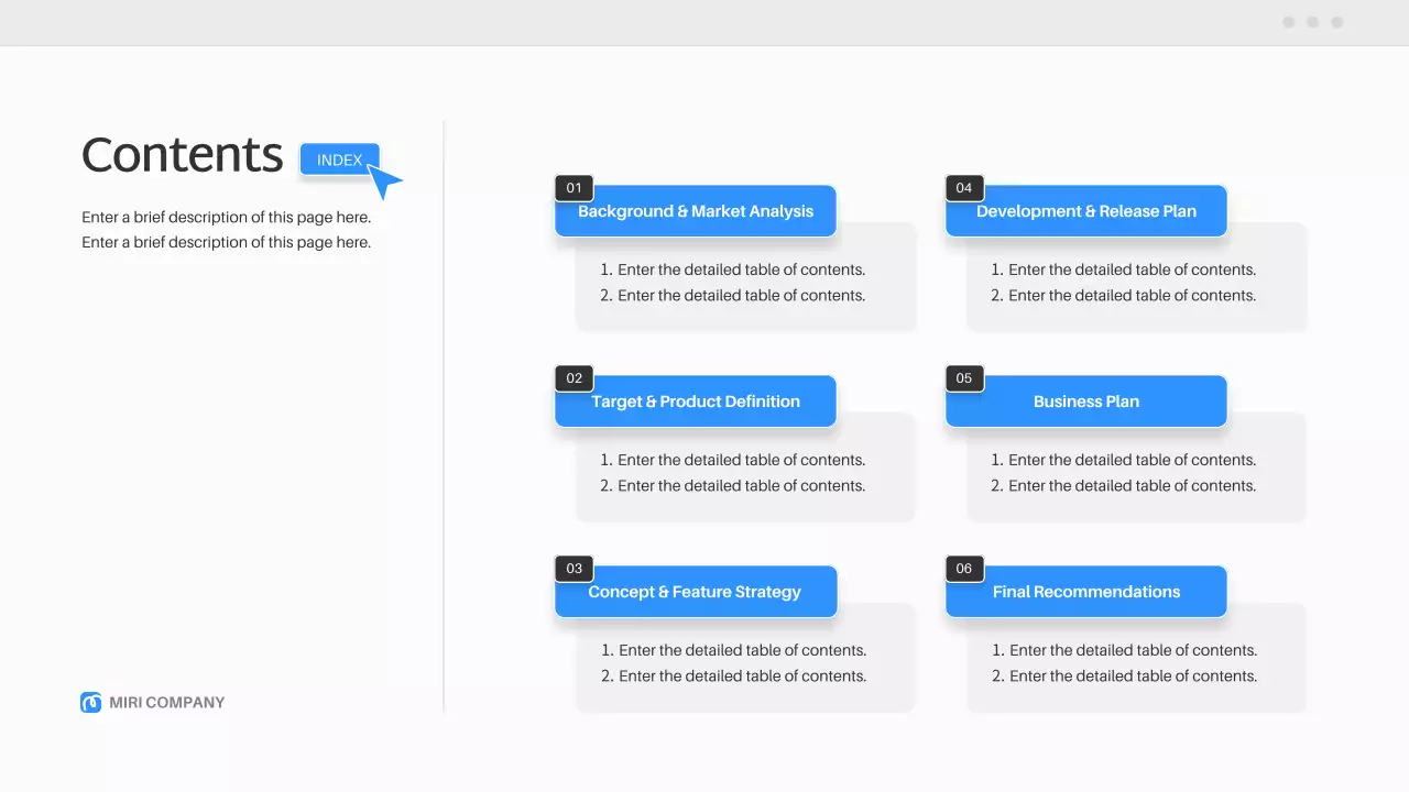 블루 모던 스마트 홈 제품 플랜