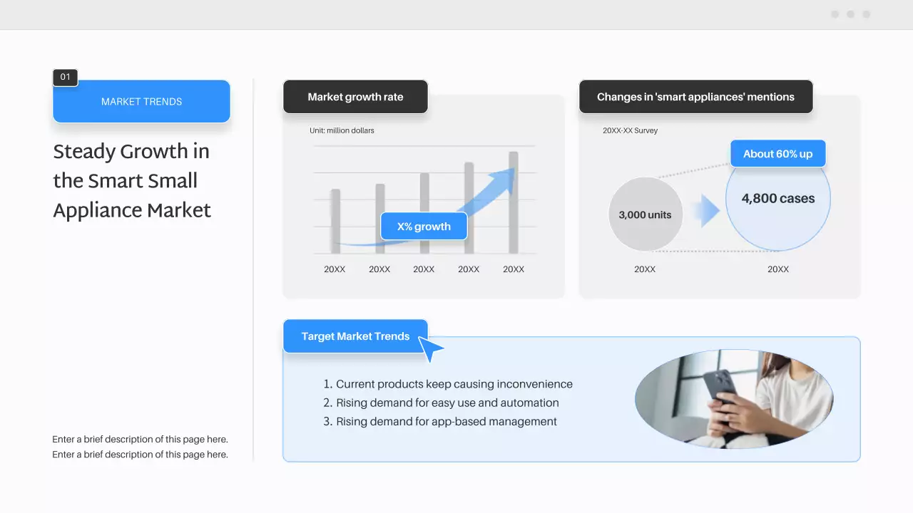 블루 모던 스마트 홈 제품 플랜