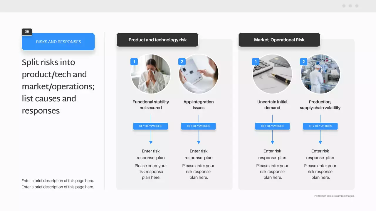 블루 모던 스마트 홈 제품 플랜