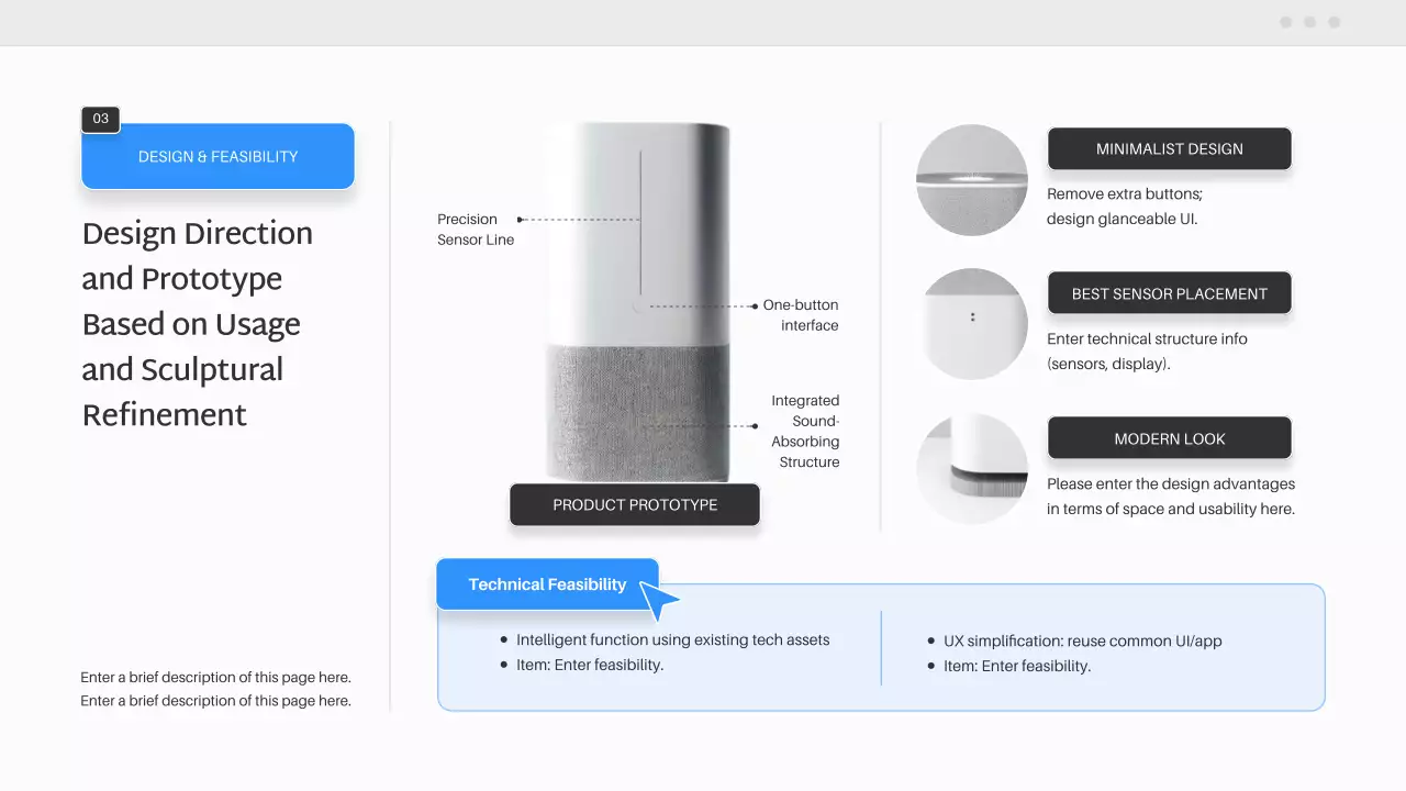 블루 모던 스마트 홈 제품 플랜