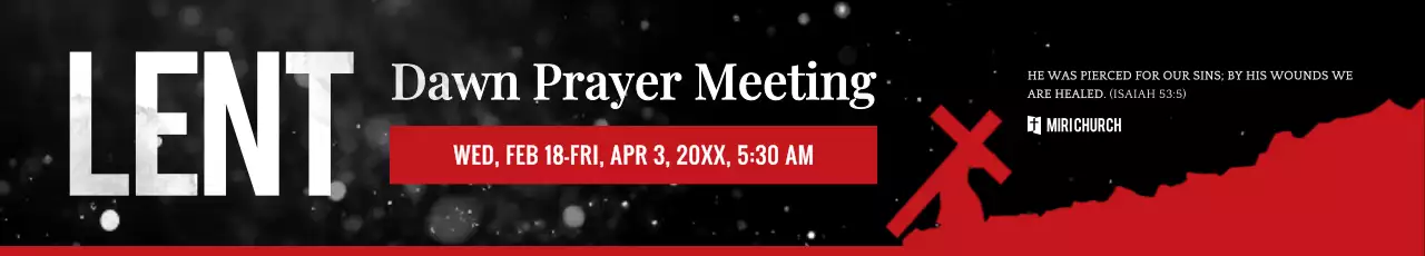 red simple religious event